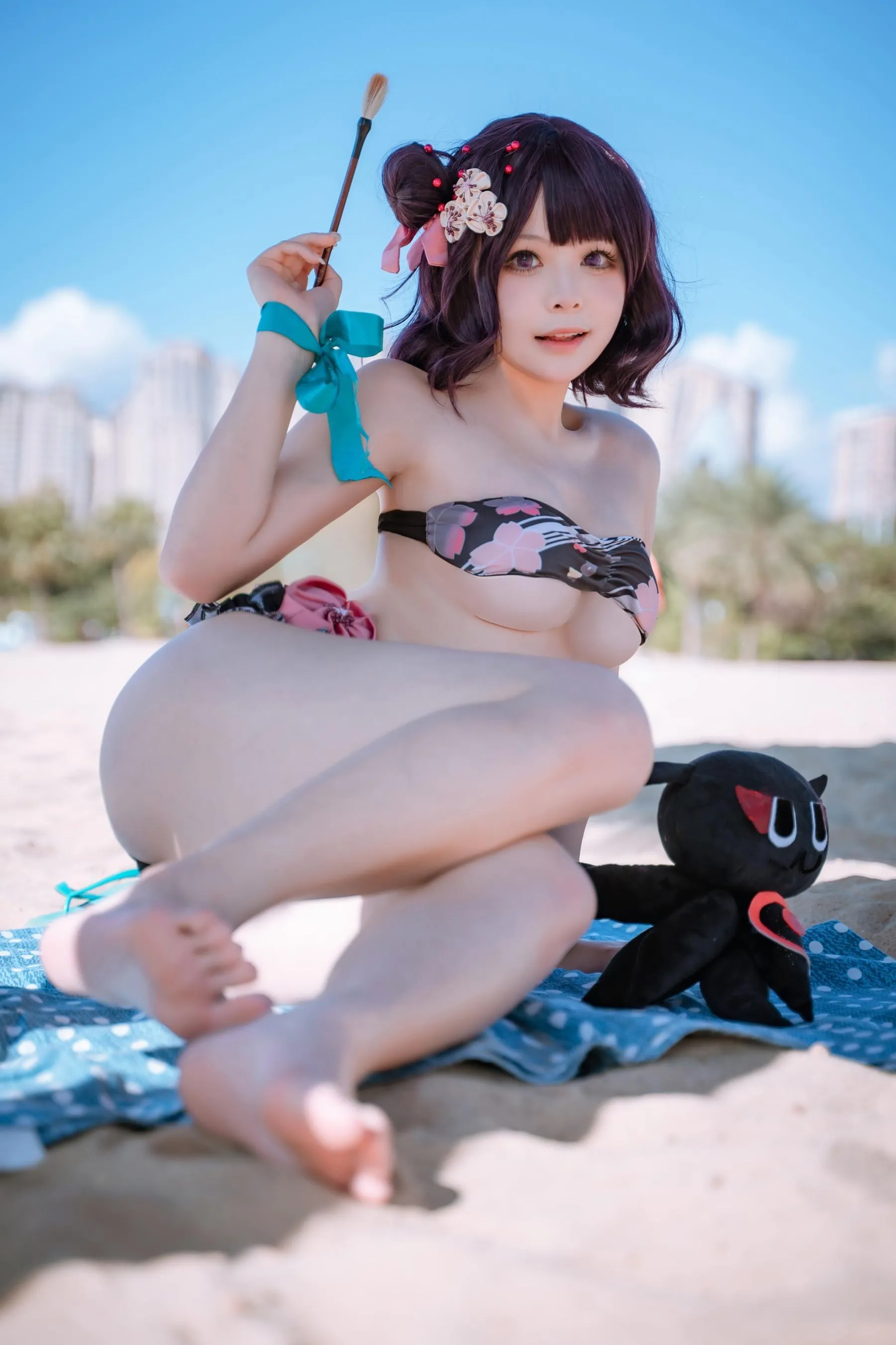 w百合欧皇子w – NO.11 沙滩 [21P]插图3